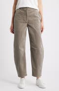 Eileen Fisher Barrel Leg Stretch Organic Cotton Ankle Pants
