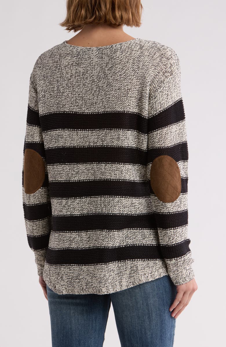 RDI V-Neck Elbow Patch Tunic Sweater, Alternate, color,