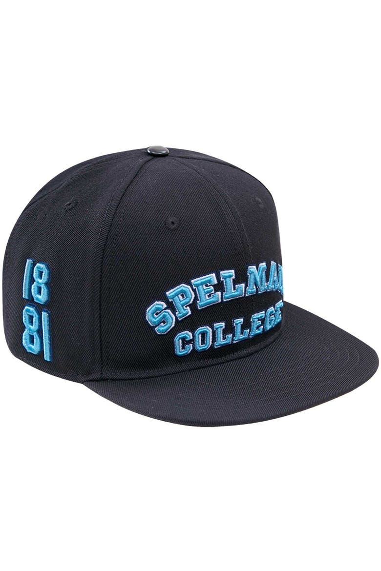 Men's Pro Standard Black Spelman College Jaguars Arch Over Logo Evergreen Snapback Hat, Main, color, Black