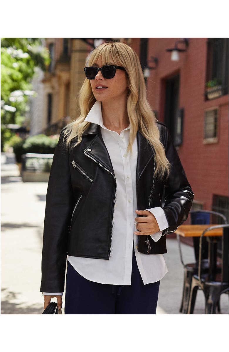 Lands' End Cooling Button Front Shirt, Alternate, color, White