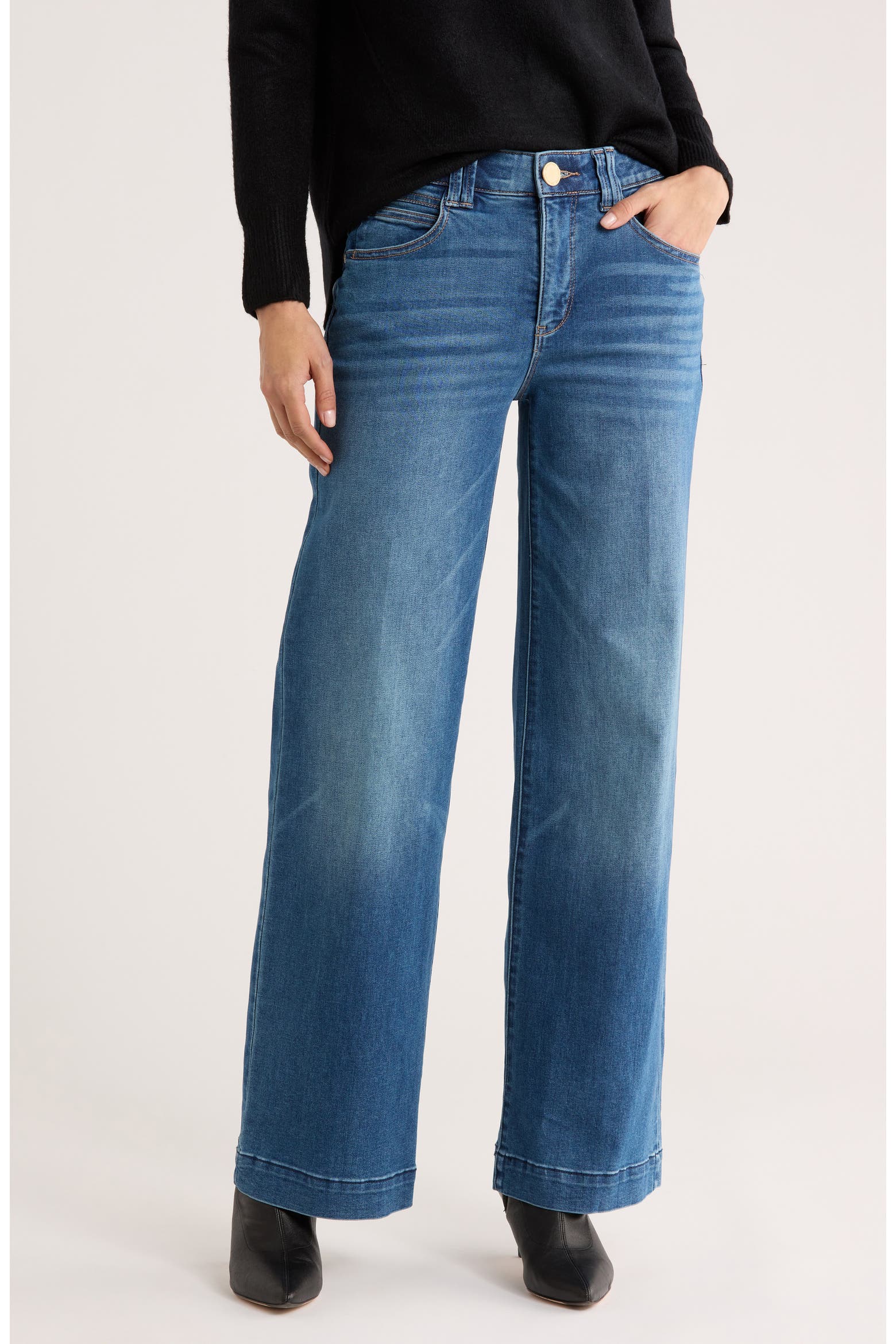 AB Tech High Waist Wide Leg Jeans (Women) | Nordstromrack