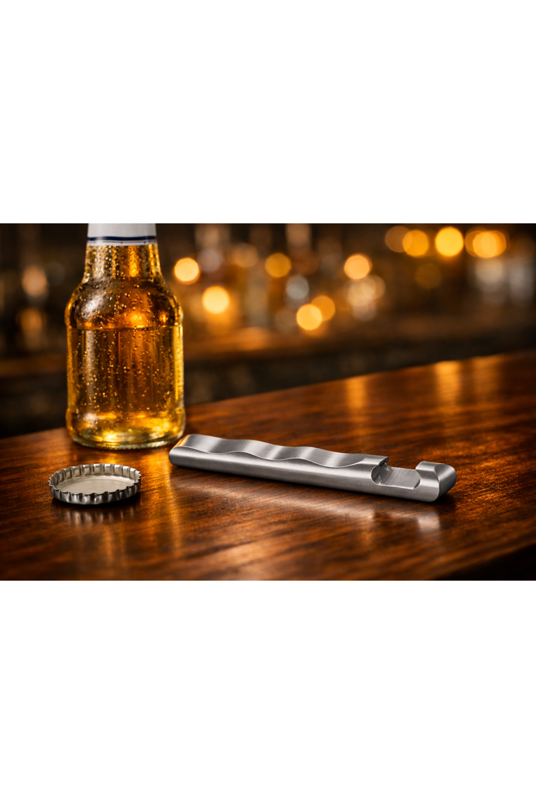 Wave Bottle Opener, Alternate, color, Silver