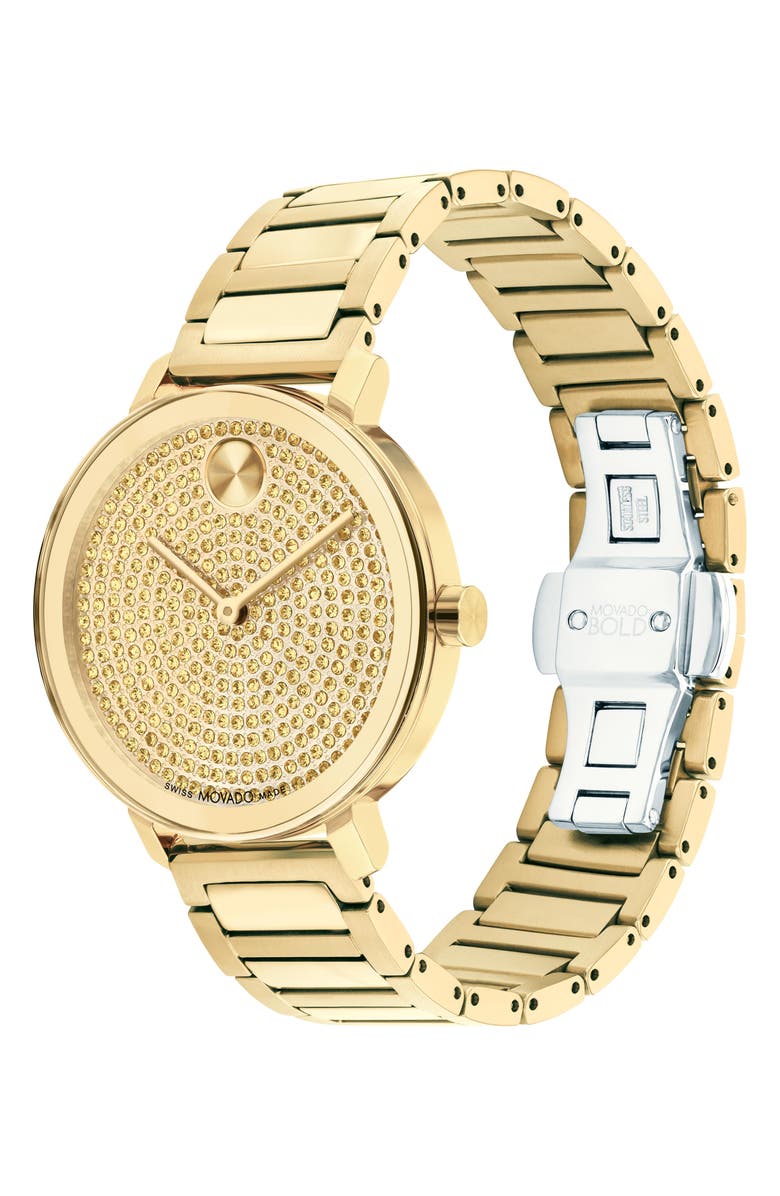 Movado Bold Evolution 2.0 Bracelet Watch, 40mm, Alternate, color, Gold