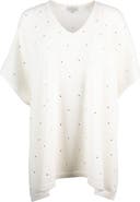 Kinross Cashmere Crystal Vee Popover