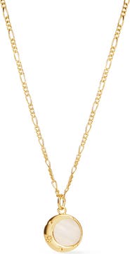 Ana Luisa Mei Moon Pendant Necklace
