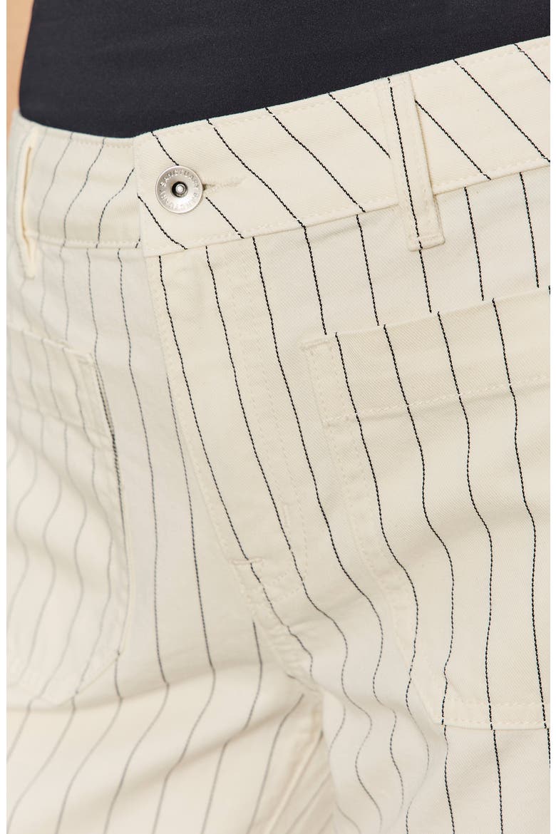 The Marine Stripe Crop Wide Leg Jeans, Alternate, color, BLEACHED WHITE PINSTRIPE