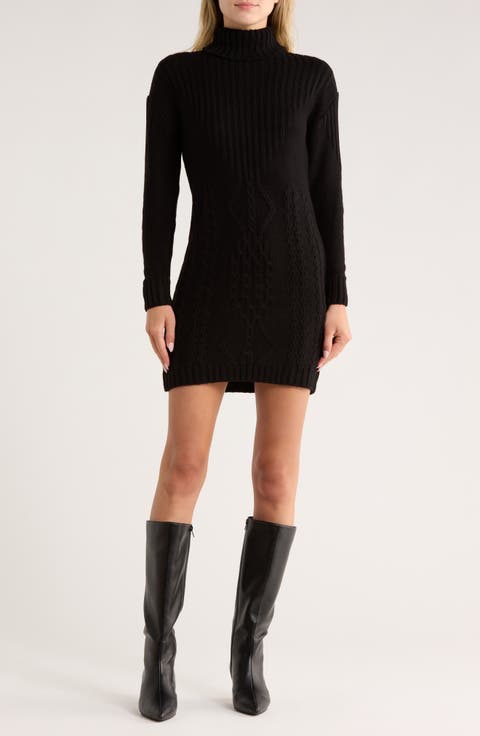 Turtleneck Sweater Dress