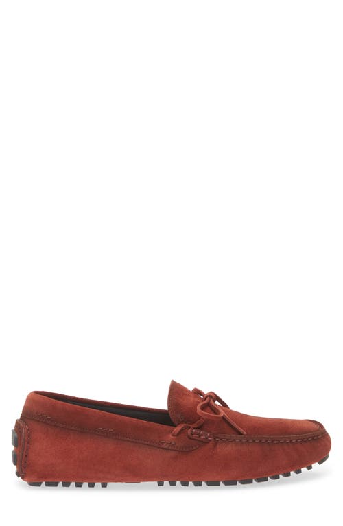 Hugo Boss Boss Driver Loafer In Rust/copper