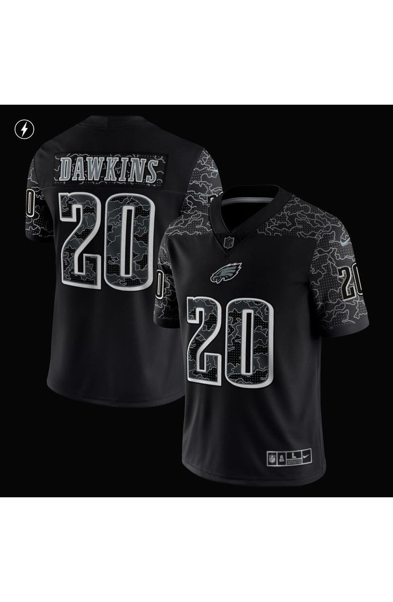 Nike Men's Nike Brian Dawkins Black Philadelphia Eagles Retired Player RFLCTV Limited Jersey, Alternate, color, 