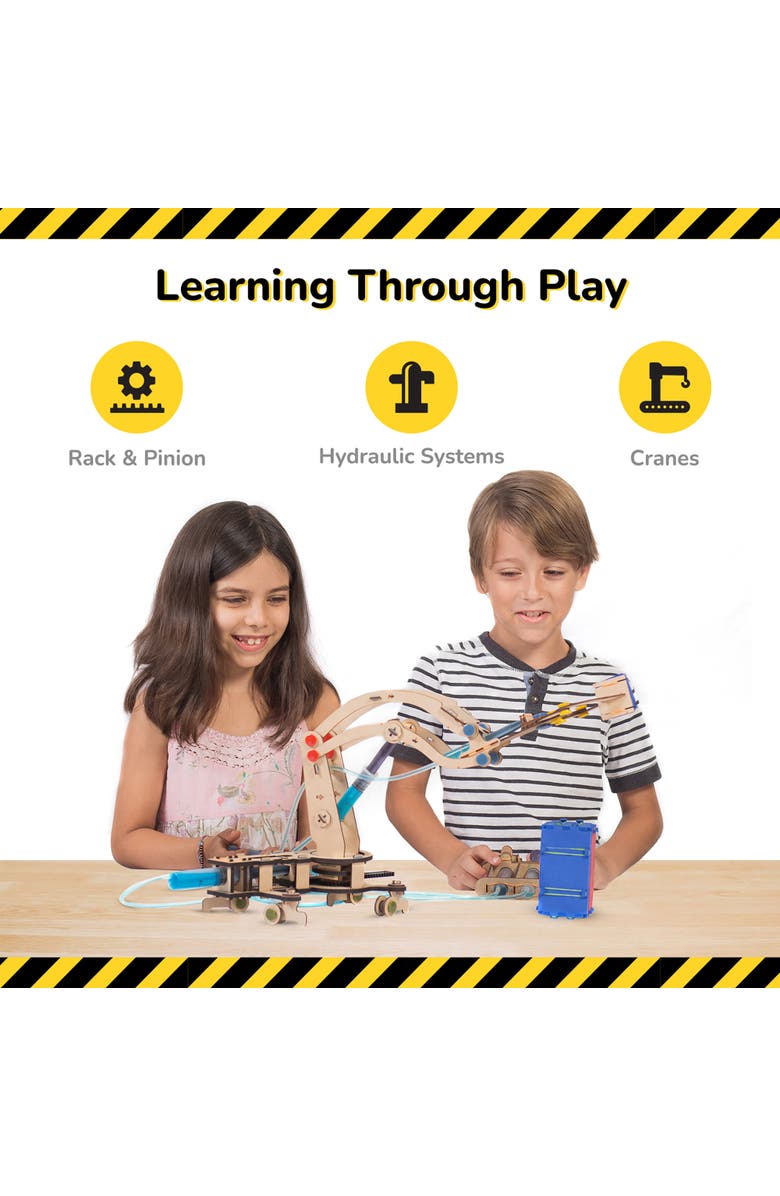 Smartivity Hydraulic Crane Diy Stem Wooden Building Set, Kids, Alternate, color, 
