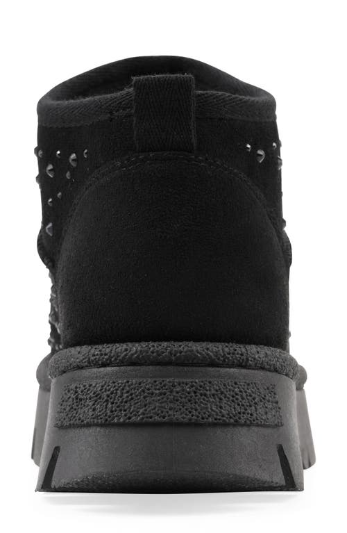 White Mountain Footwear Tomas Faux Fur Bootie In Black