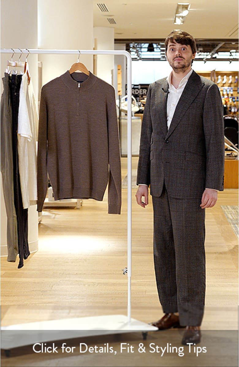 Crown Crafted Keene Merino Wool Quarter Zip Sweater, sales video thumbnail