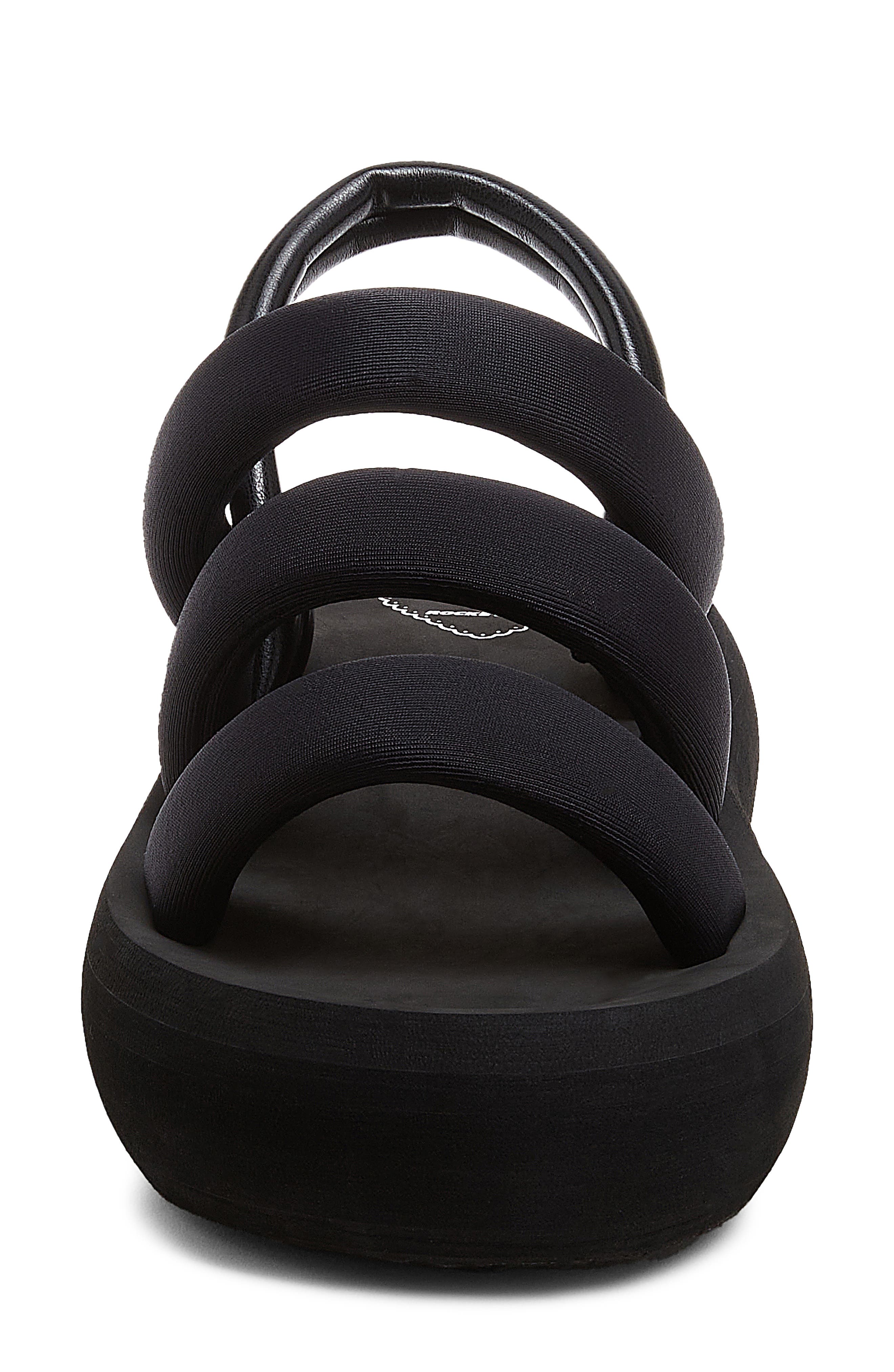 Smile Slingback Platform Sandal, Alternate, color, BLACK