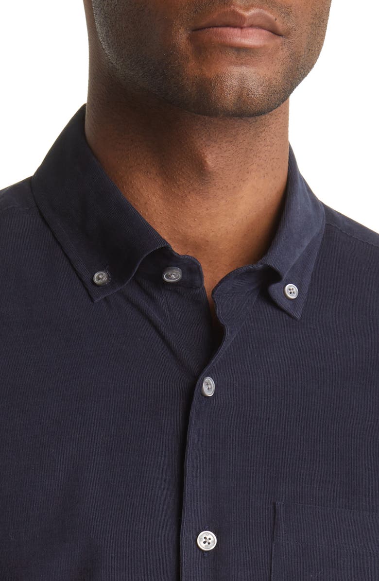 Scott Barber Solid Button-Down Baby Corduroy Shirt, Alternate, color, 