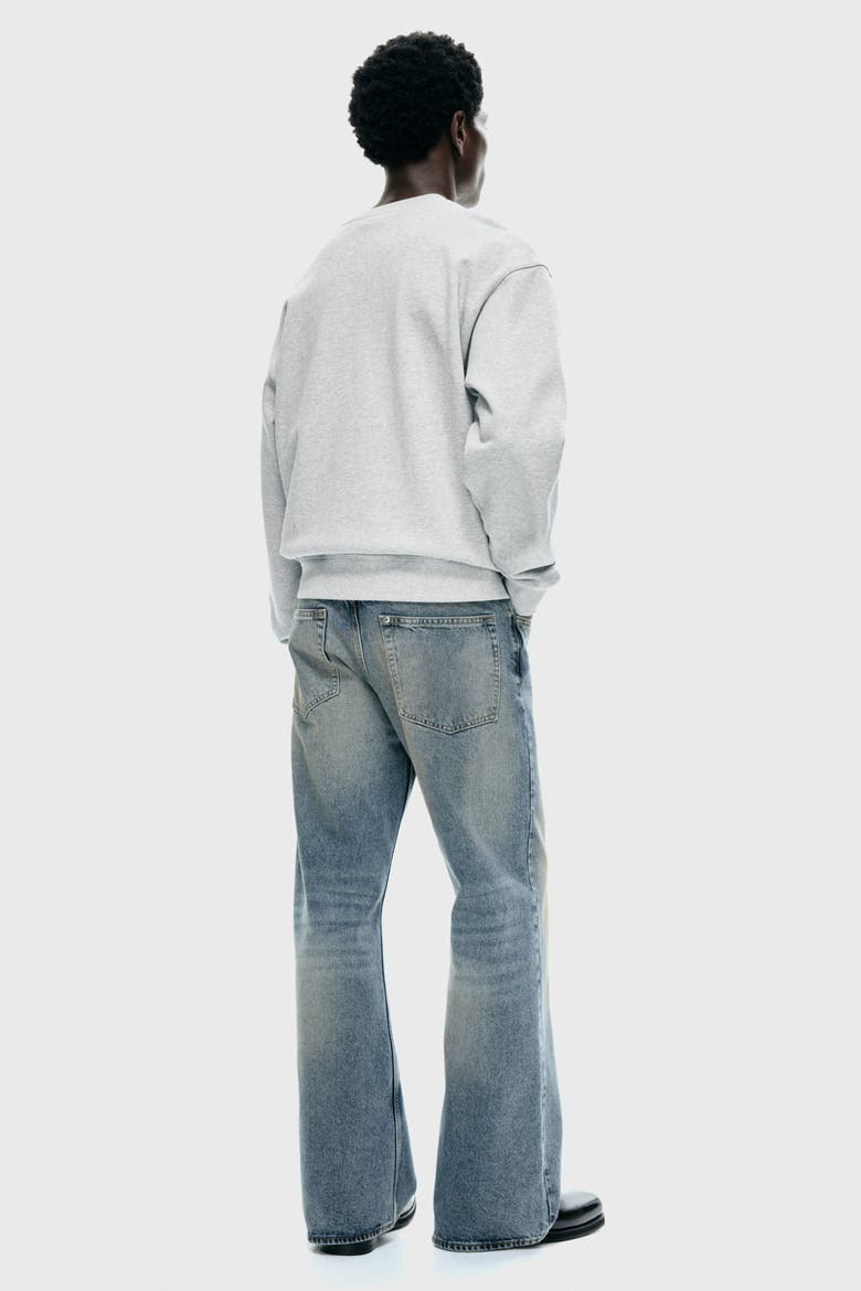 Loose Fit Sweatshirt, Alternate, color, Light grey marl/Golden
