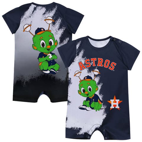 Newborn Outerstuff  Navy Houston Astros Baby Mascot Bodysuit