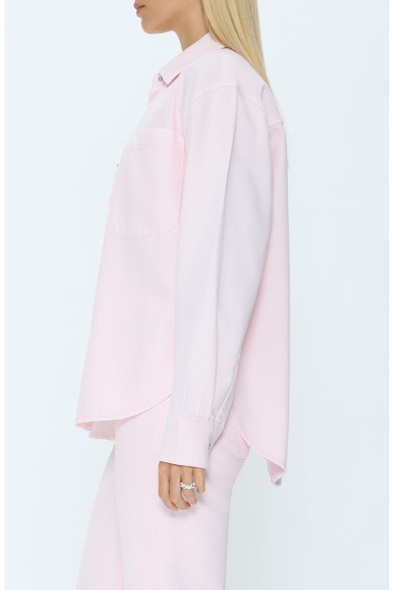 Elin Snap Front Shirt, Alternate, color, BLUSH