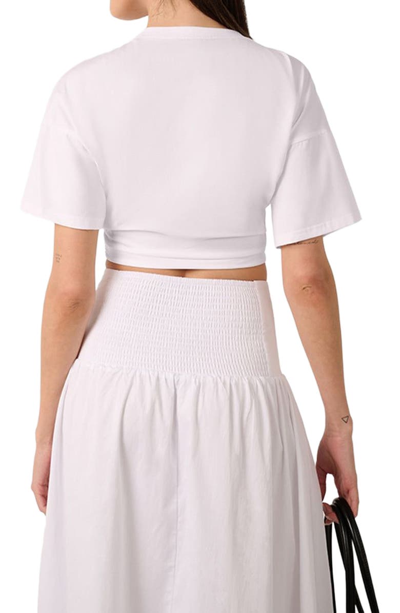 WeWoreWhat Ruched Cropped Tee, Alternate, color, 
