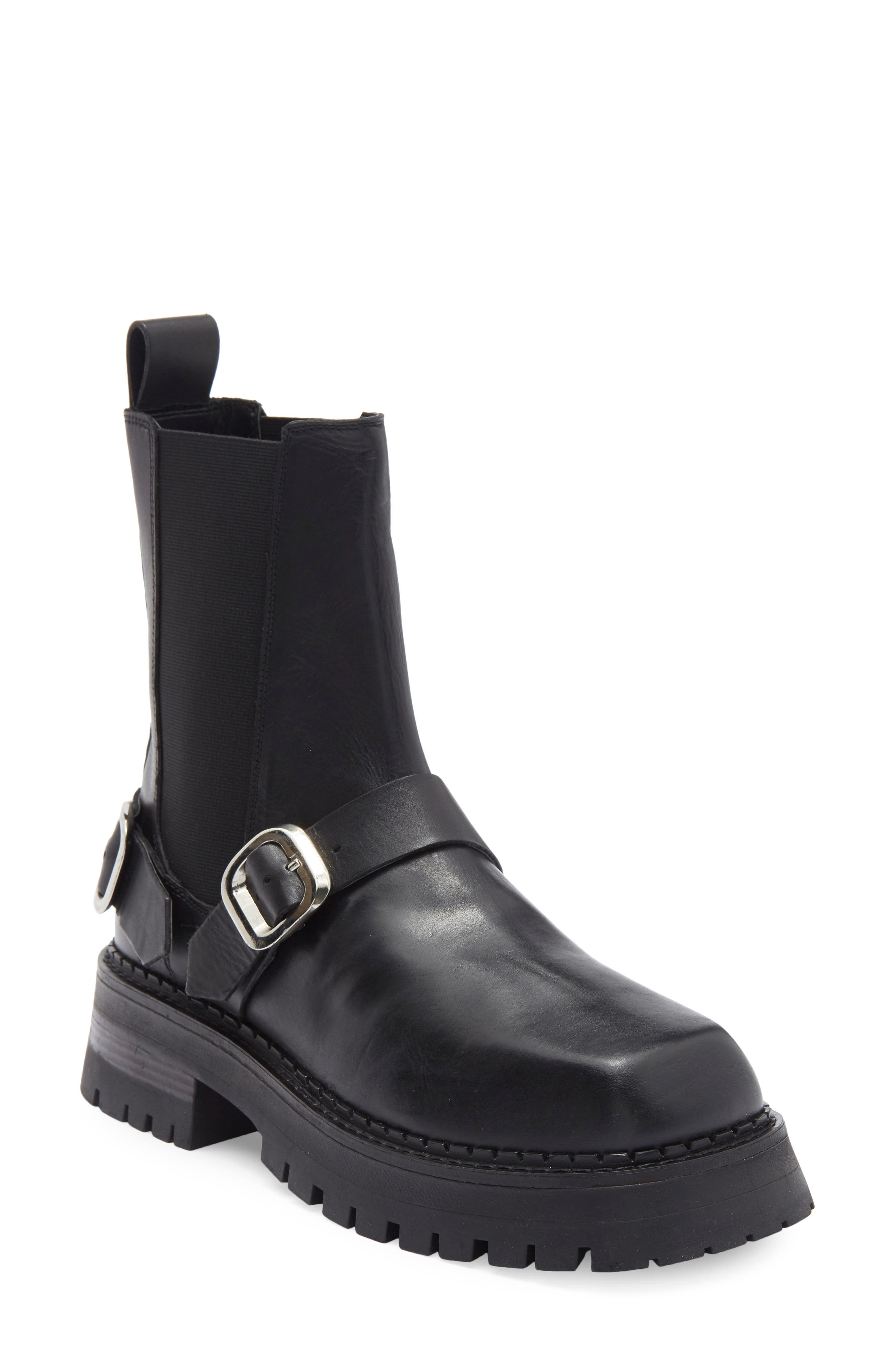ASOS DESIGN Arena Leather Harness Boot