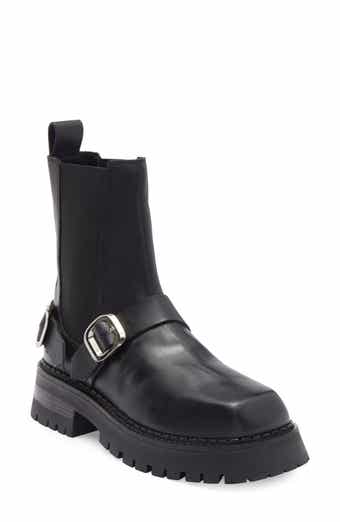 ASOS DESIGN Arena Leather Harness Boot