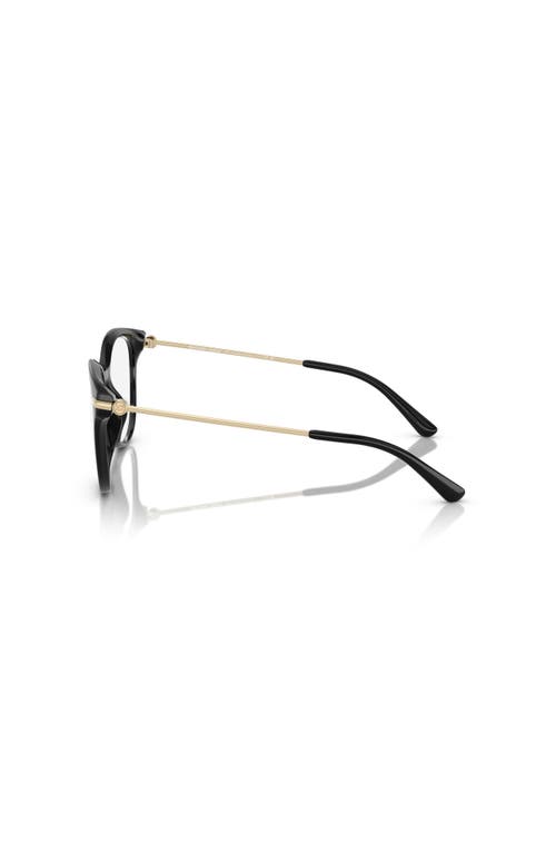 Michael Kors 54mm Round Optical Glasses In Black