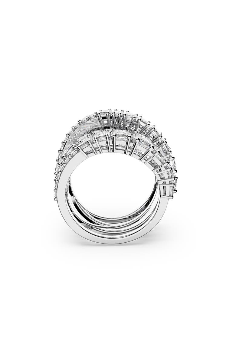 Hyperbola Wrap Ring, Alternate, color, WHITE