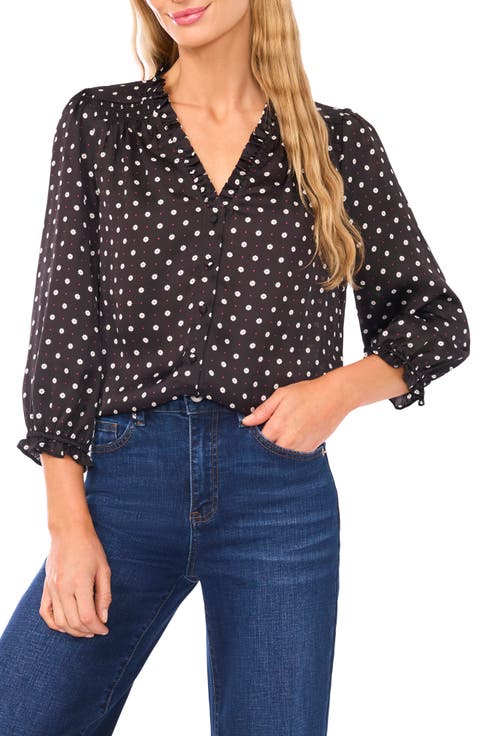Print Ruffle Top