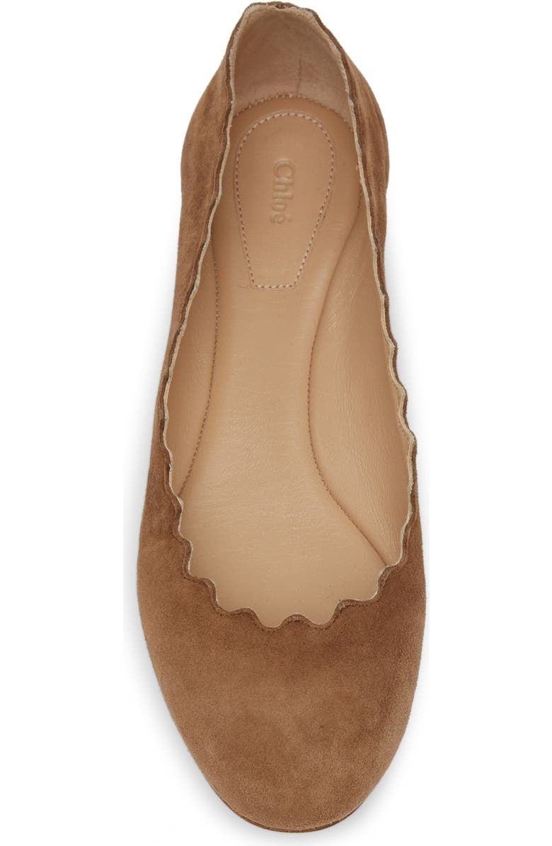 Chloé Lauren Scalloped Ballet Flat, Alternate, color,