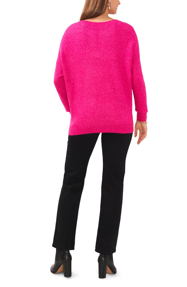 Vince Camuto Drop Shoulder V-Neck Sweater, Alternate, color, Euphoria