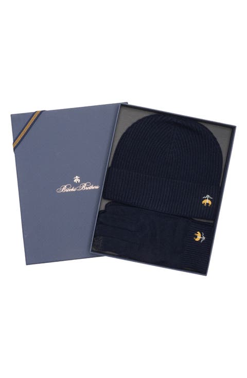 Wool Blend Beanie & Gloves Set