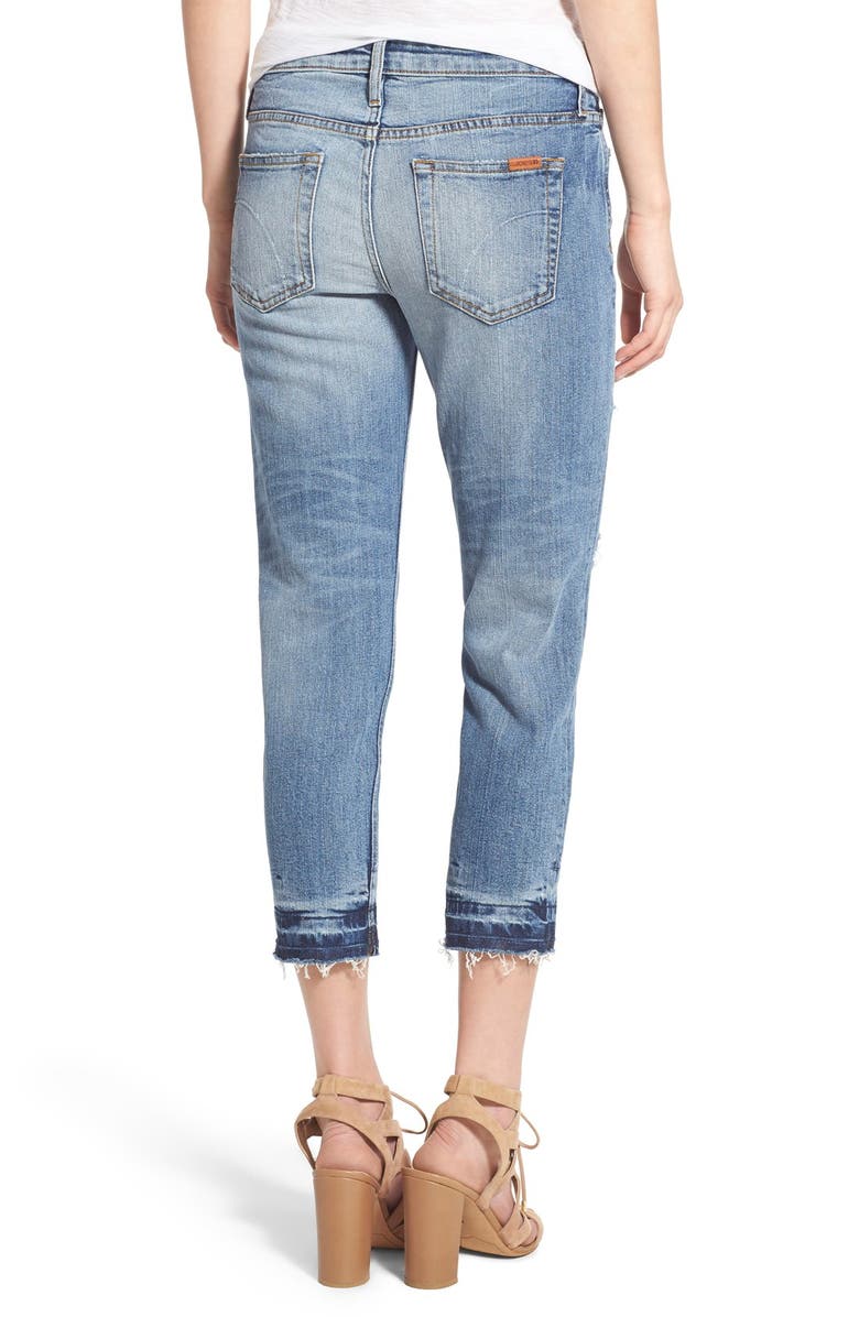 Joe's 'Billie' Destroyed Crop Slim Boyfriend Jeans, Alternate, color, 