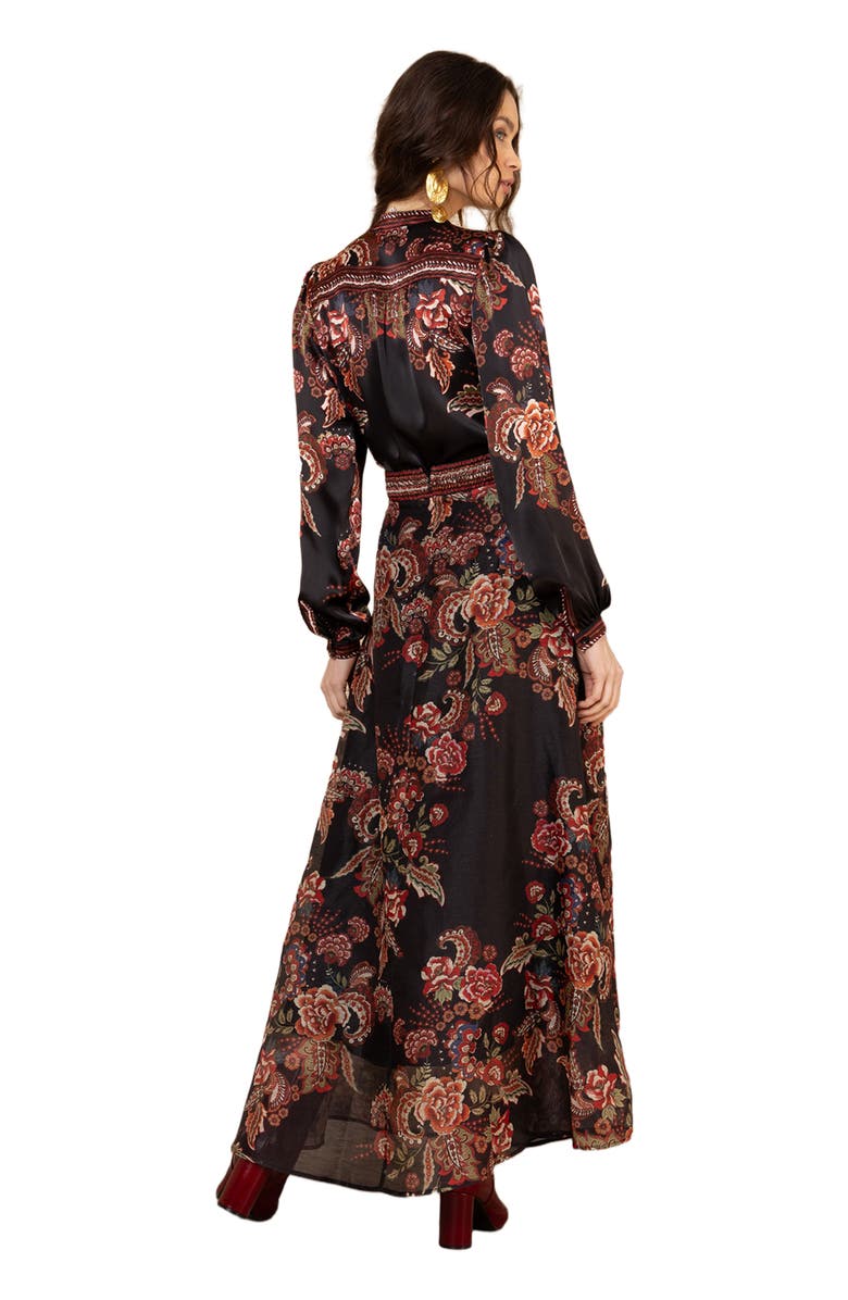 Hale Bob Araceli Organza Skirt, Alternate, color, Black