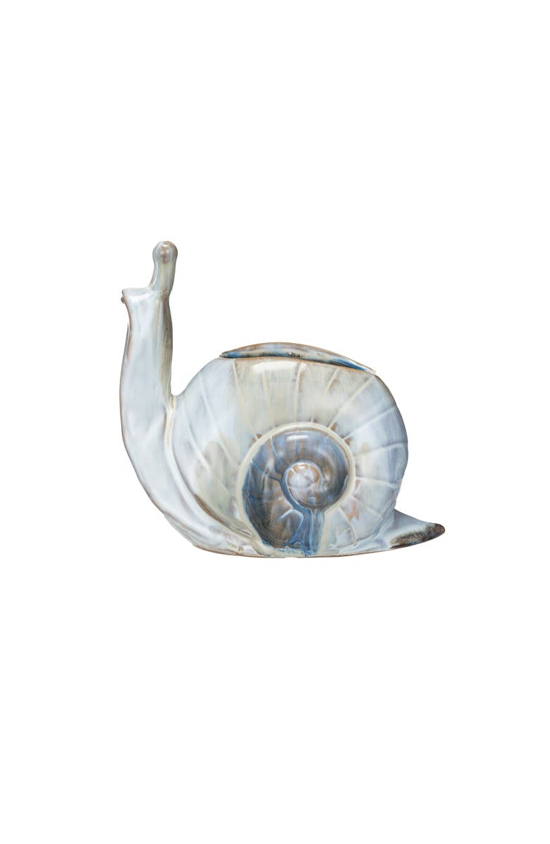Storied Home Snail Vase/Planter, Main, color, White