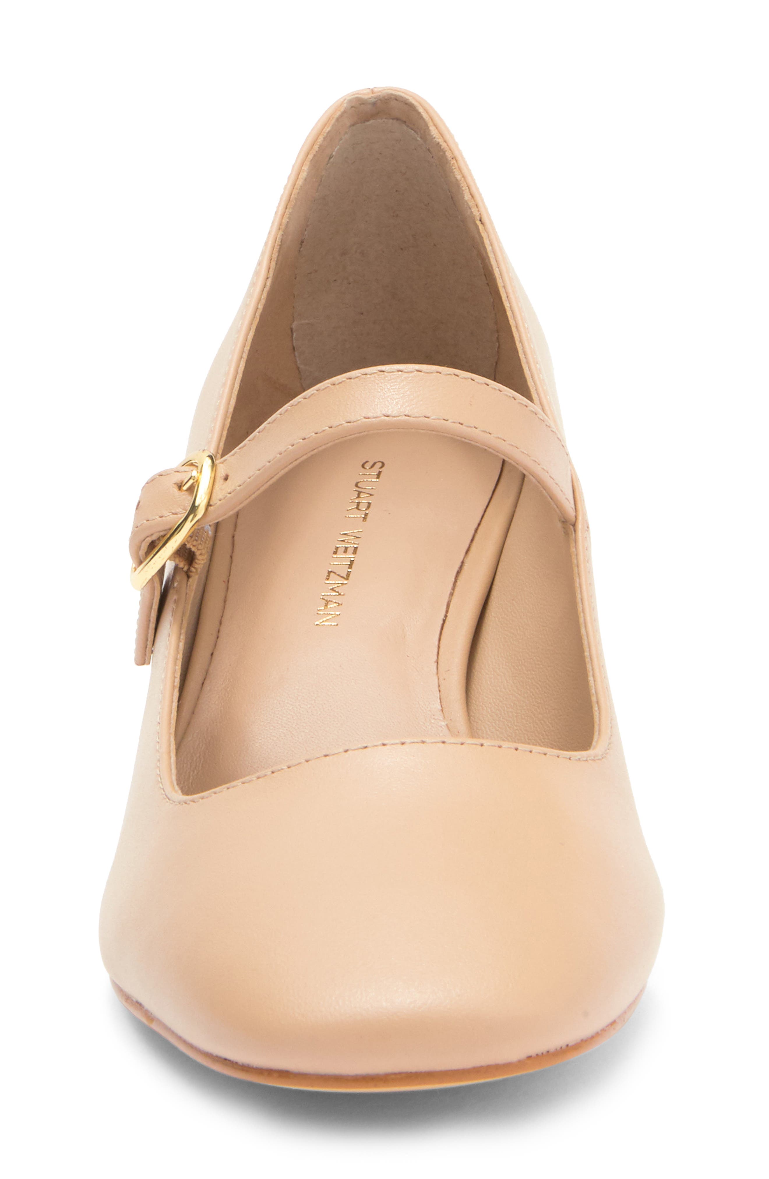 Stuart Weitzman Louise 50 Mary Jane, Alternate, color, Golden Beige