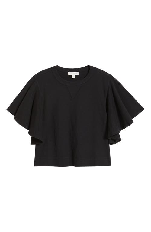 TREASURE & BOND TREASURE & BOND FLUTTER SLEEVE COTTON T-SHIRT