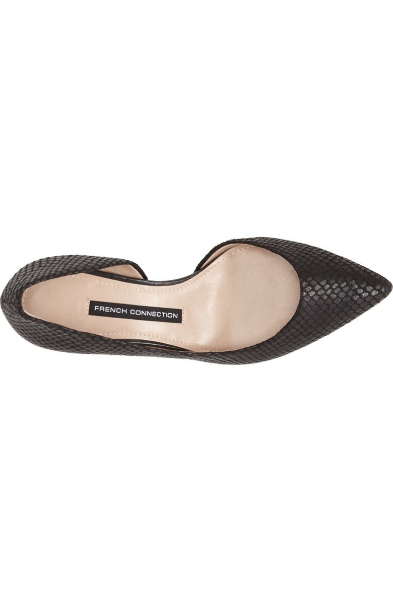 French Connection 'Kandy' Half d'Orsay Pointy Toe Pump, Alternate, color,
