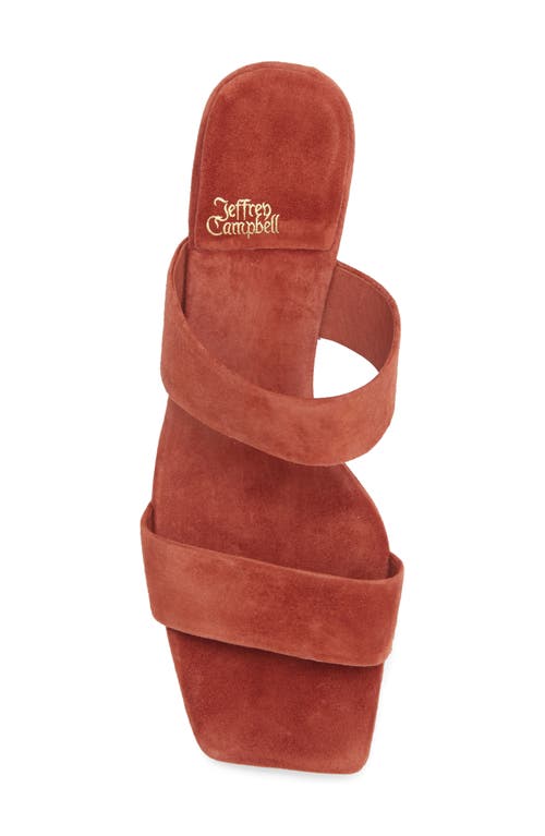 Jeffrey Campbell Danity Platform Slide Sandal In Brown