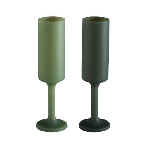 Porter Green Seff | Unbreakable Champagne Flutes In Green