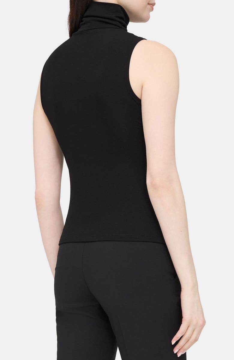 Theory Wendel Sleeveless Turtleneck Top, Alternate, color, Blk