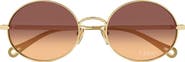 Chloé 55mm Gradient Round Sunglasses