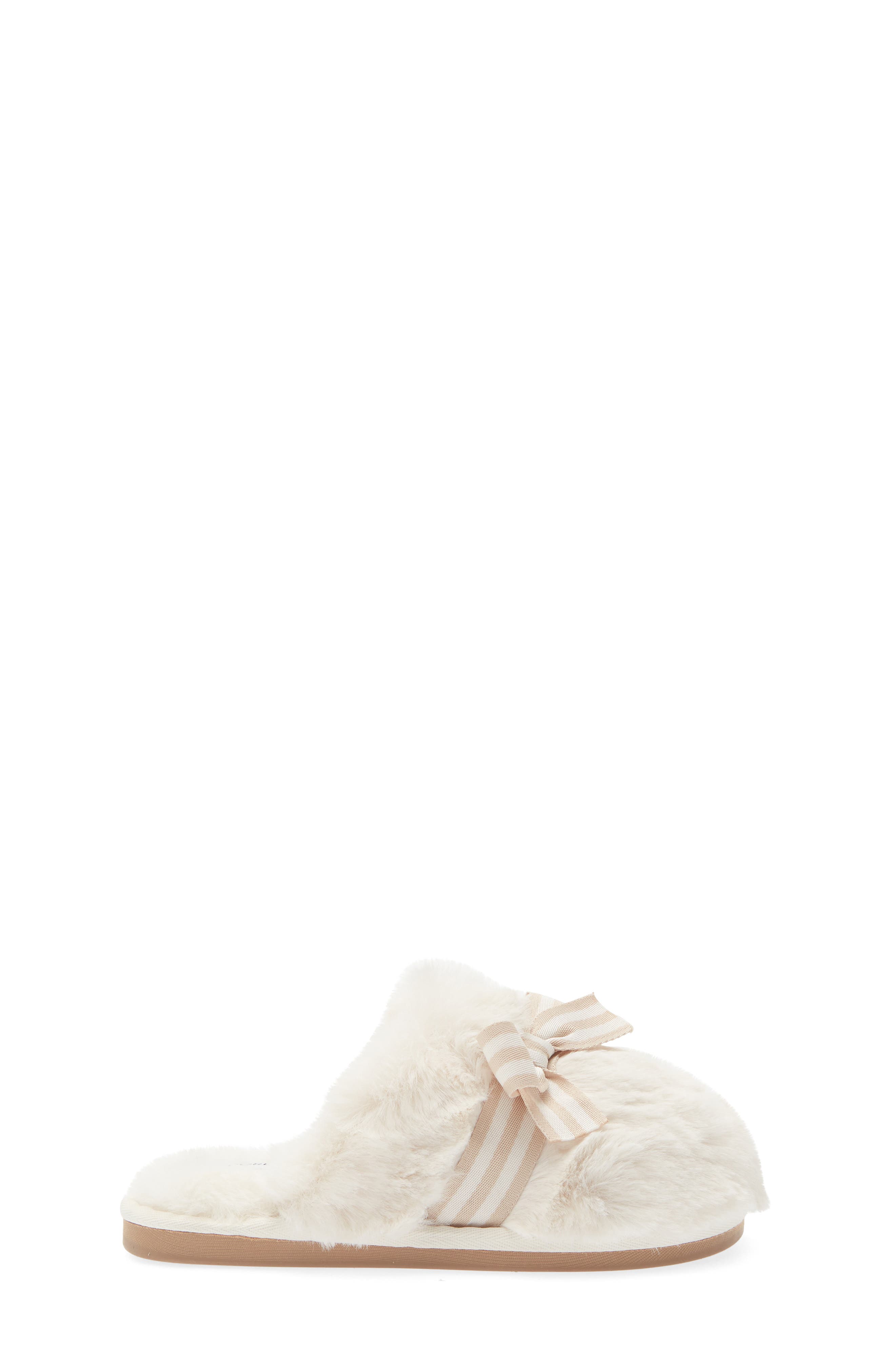 Kids' Melodie Bow Slipper, Alternate, color, IVORY