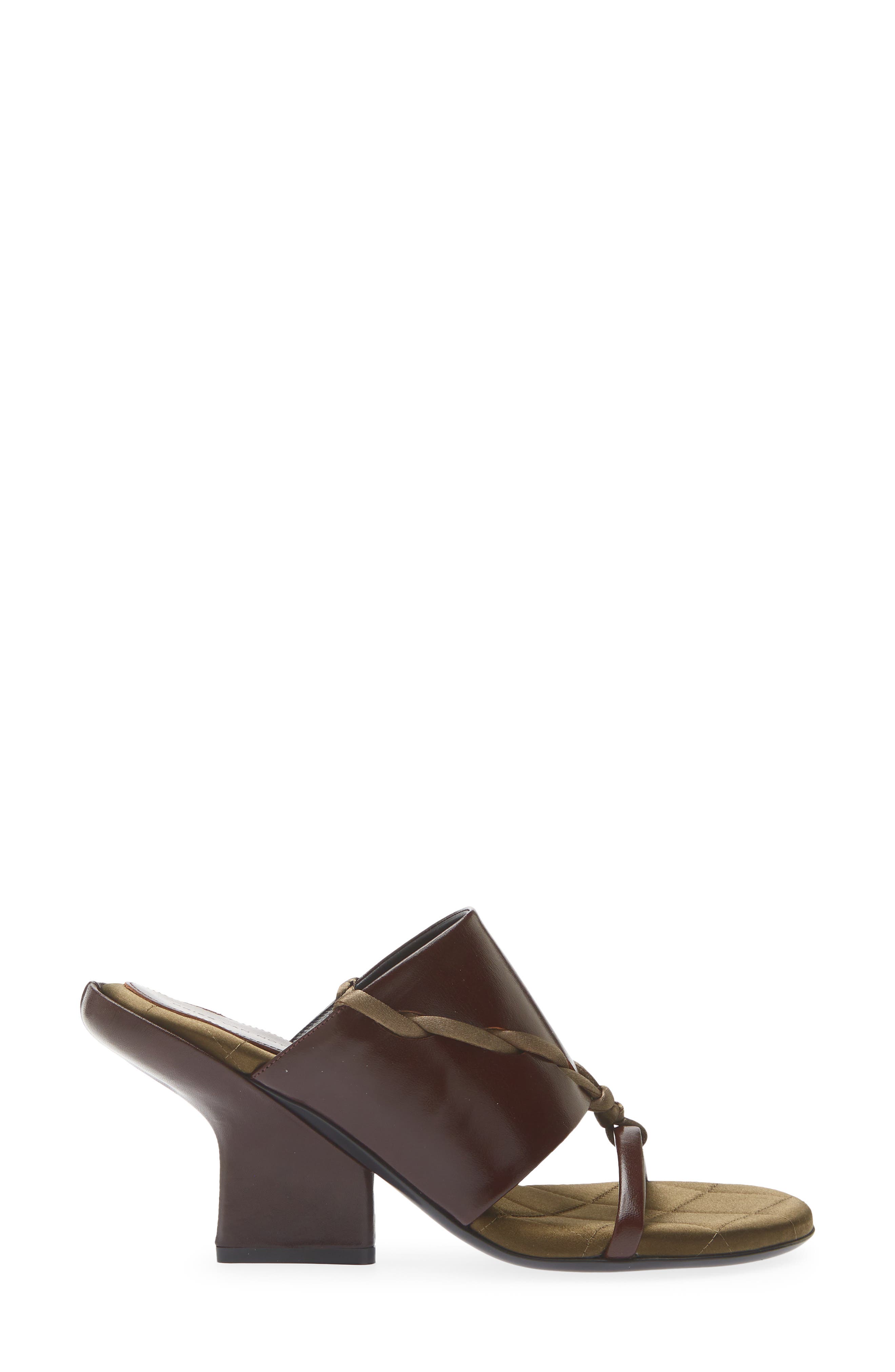 Woven Slide Sandal, Alternate, color, 704 DARK BROWN