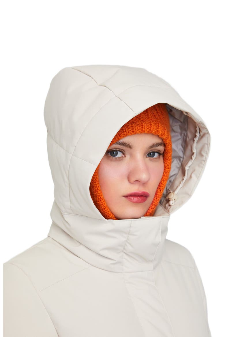 CHLOE | Hooded Down Winter Jacket, Alternate, color, Oatmeal