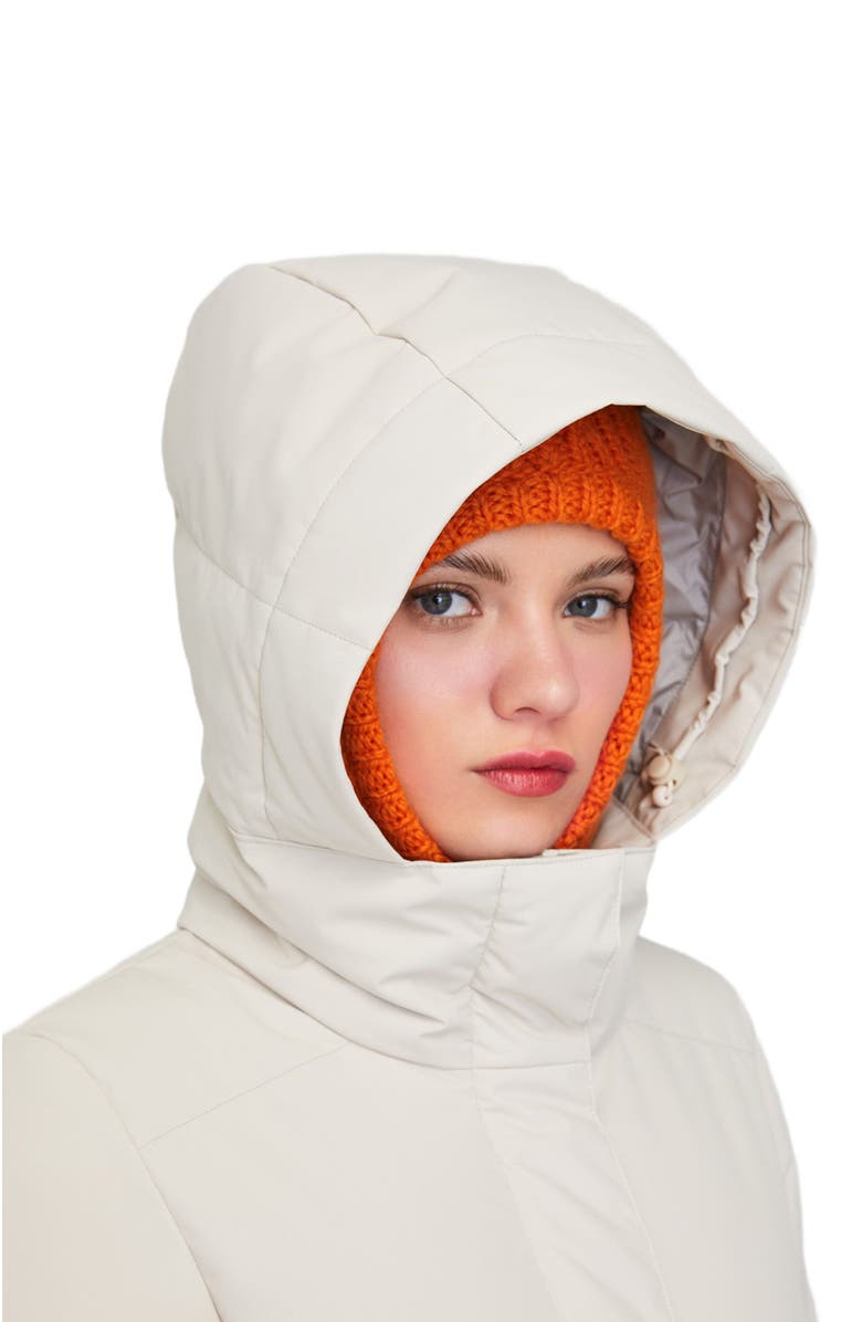 Quartz Co. CHLOE | Hooded Down Winter Jacket, Alternate, color, Oatmeal