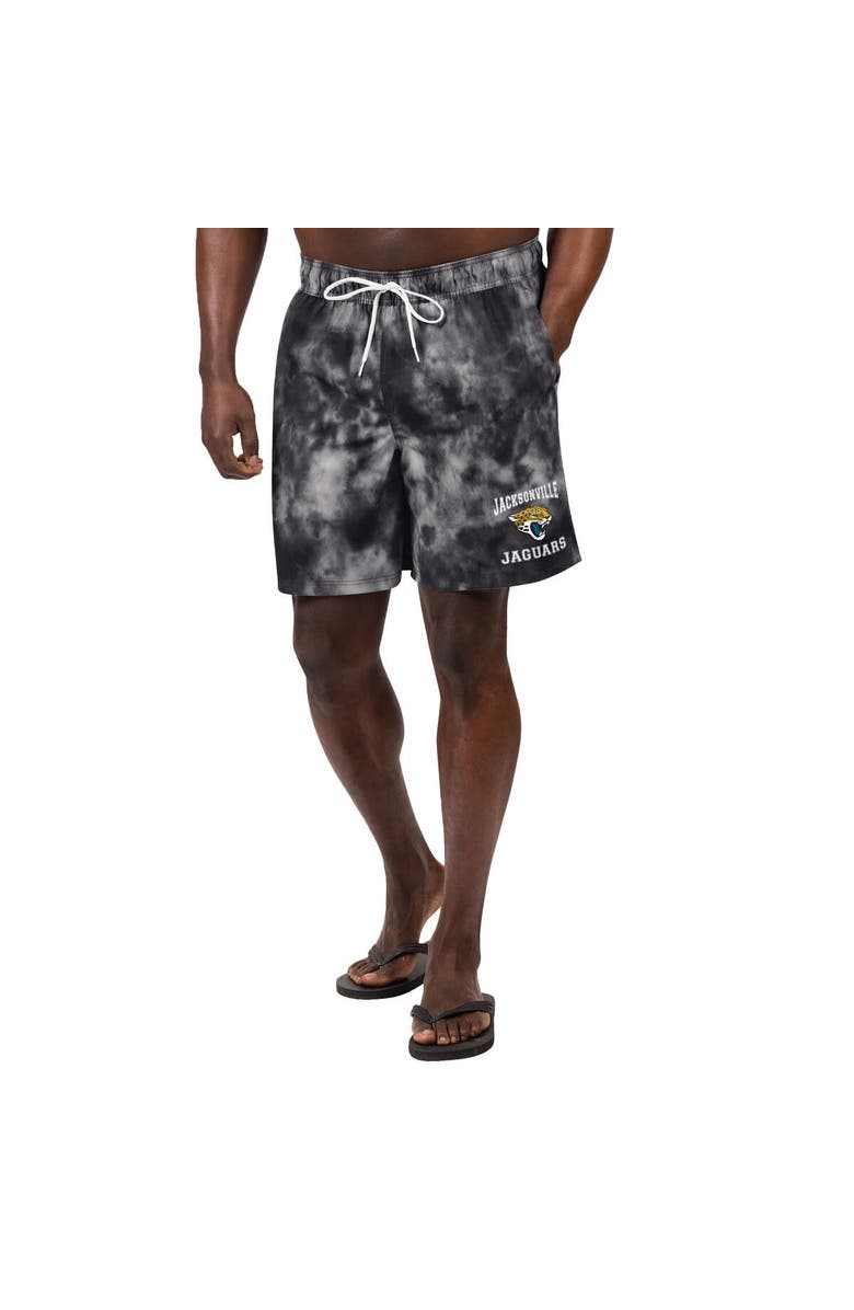G-III SPORTS BY CARL BANKS Men's G-III Sports by Carl Banks Black Jacksonville Jaguars Change Up Volley Swim Trunks, Main, color, Black