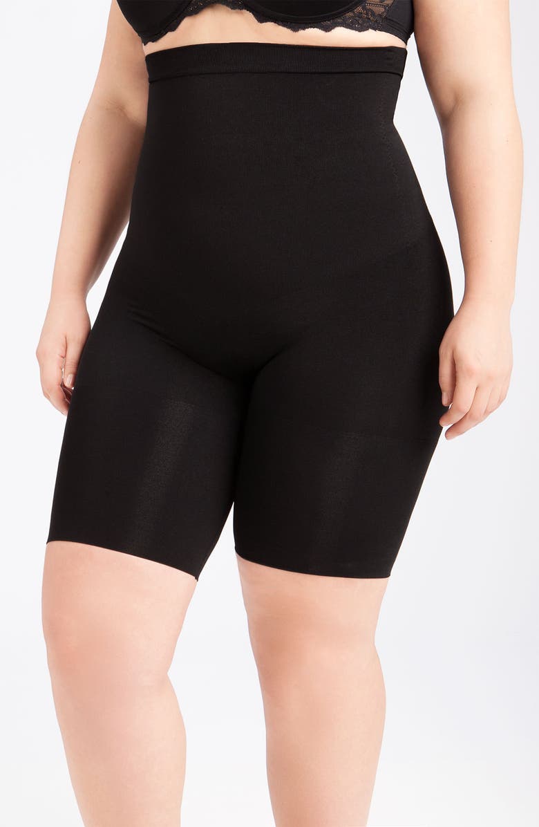 SPANX<sup>®</sup> 'Slim Cognito' Mid Thigh Bodysuit Shaper, Main, color, 