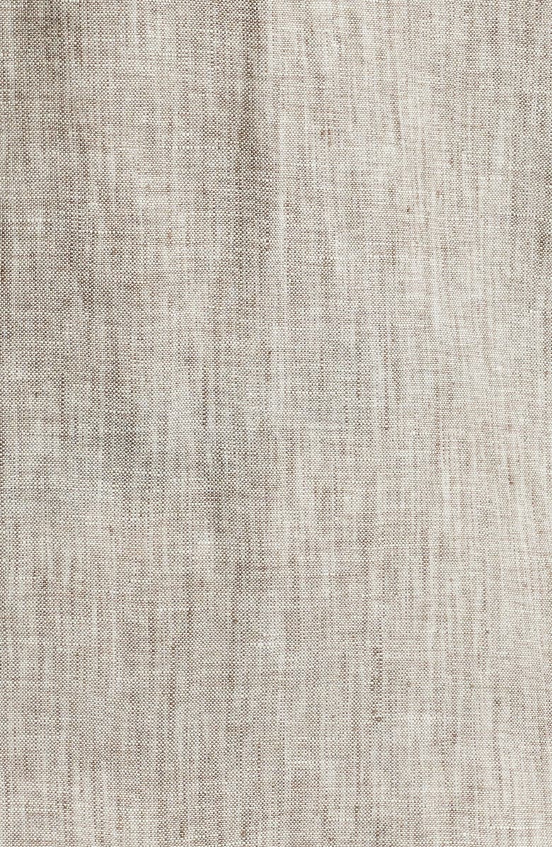 Peter Millar Crown Crafted Postiano Linen Sport Shirt, Alternate, color, Cheshire Brown