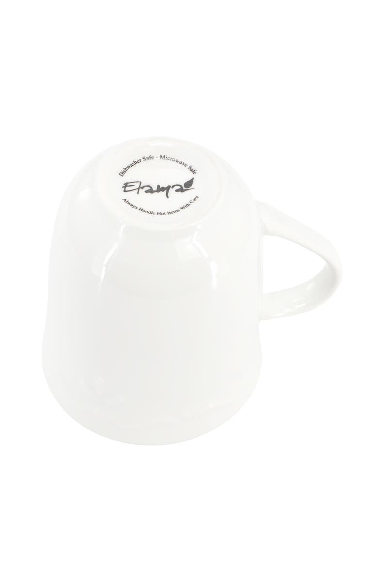 Henryi 6 Piece 12 Ounce Porcelain Mug Set, Alternate, color, White