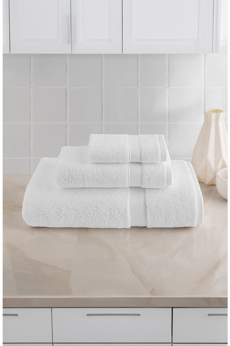 3-Piece Anovia Oversized Towel Set, Alternate, color, WHITE