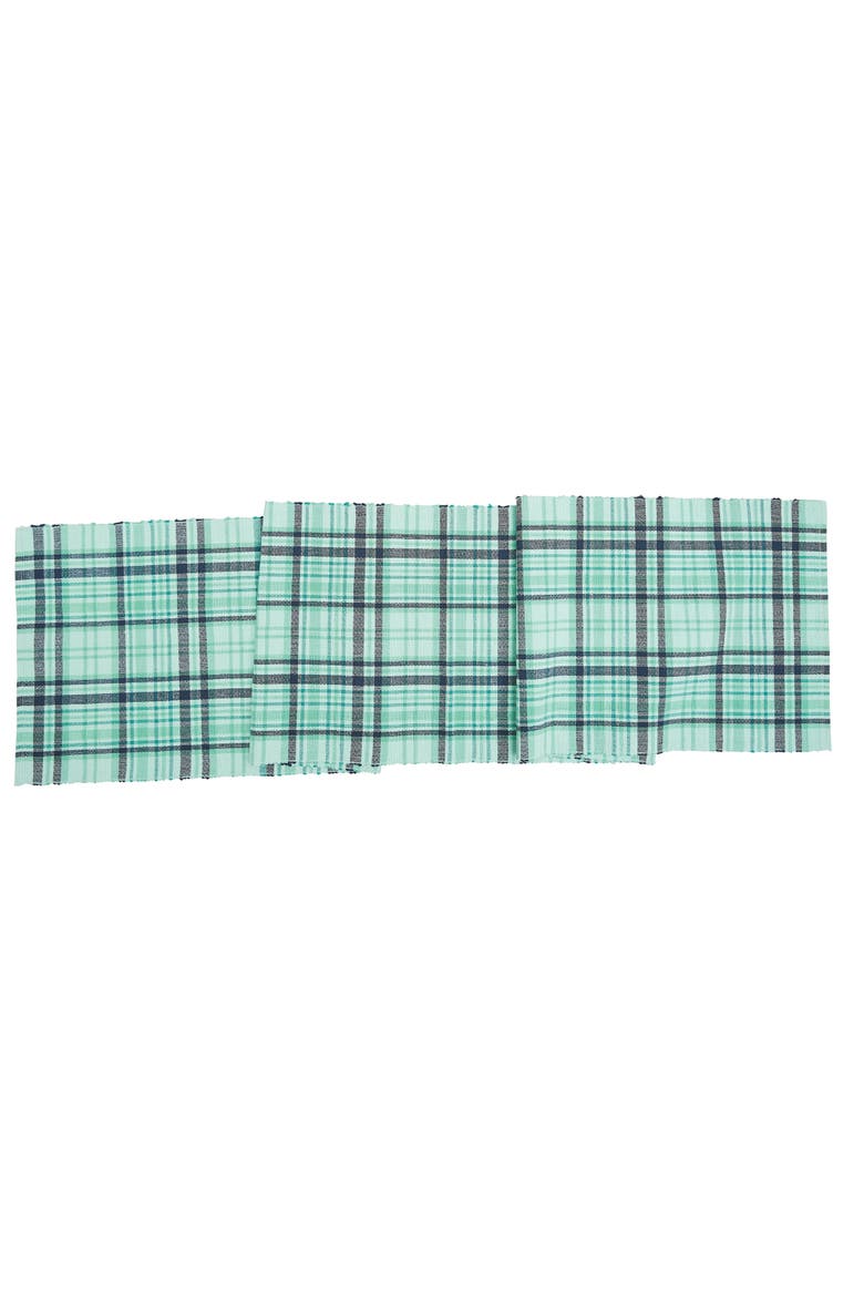 McKinley Plaid Table Runner 13" x 72", Main, color, Blue